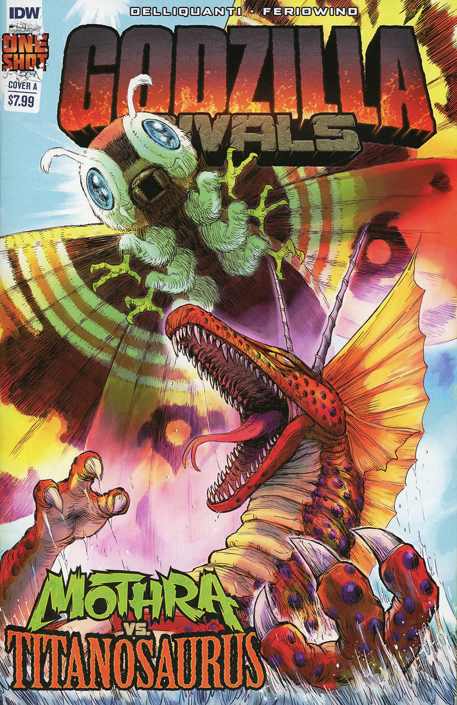 Godzilla Rivals Mothra vs Titanosaurus #1 (One Shot) Cover A Regular Ferio Wind Cover