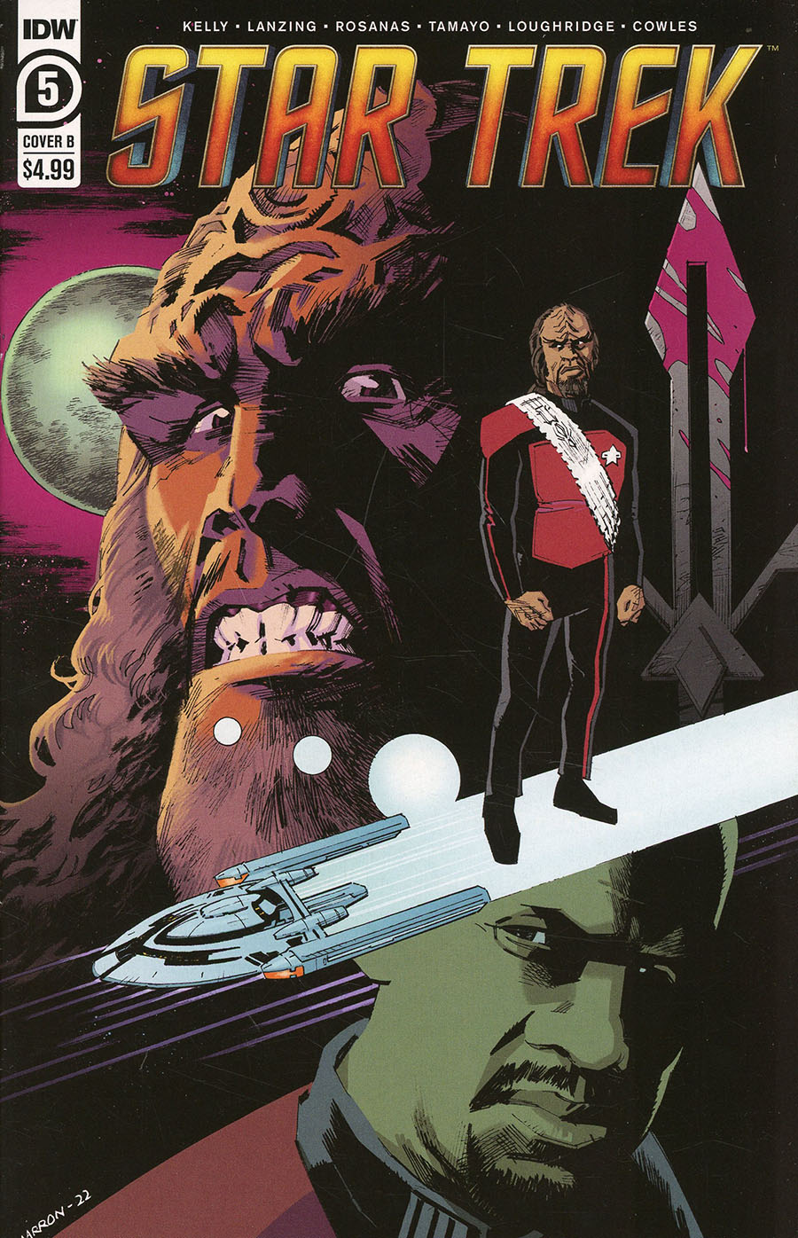 Star Trek (IDW) Vol 2 #5 Cover B Variant Eoin Marron Cover