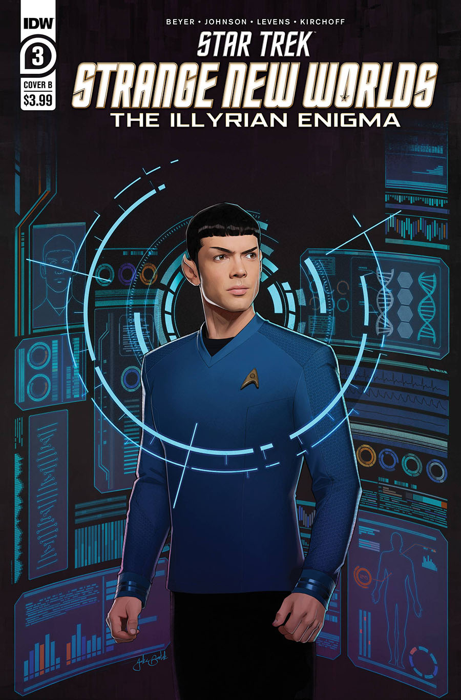Star Trek Strange New Worlds Illyrian Enigma #3 Cover B Variant Jake Bartok Cover