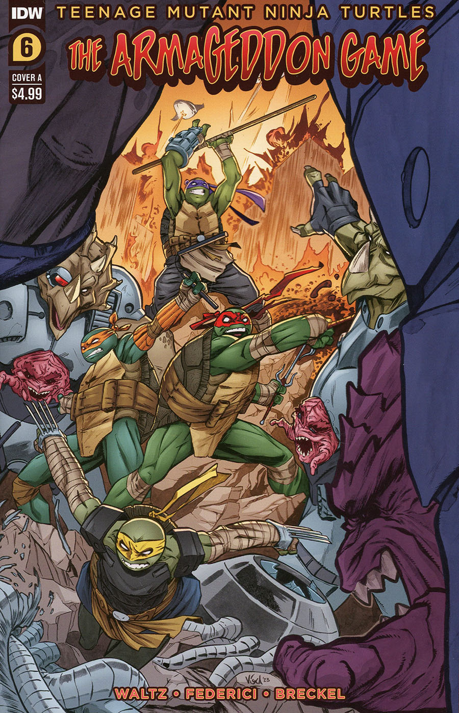 Teenage Mutant Ninja Turtles Armageddon Game #6 Cover A Regular Vincenzo Federici Cover