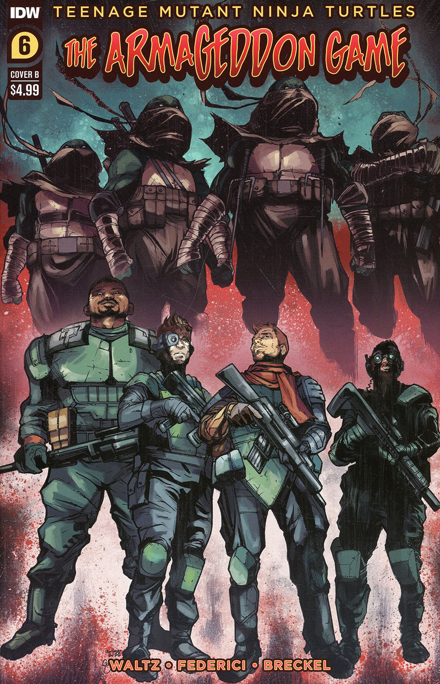 Teenage Mutant Ninja Turtles Armageddon Game #6 Cover B Variant Alex Sanchez Cover