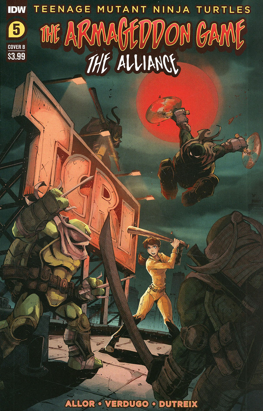 Teenage Mutant Ninja Turtles Armageddon Game The Alliance #5 Cover B Variant Pablo Verdugo Cover