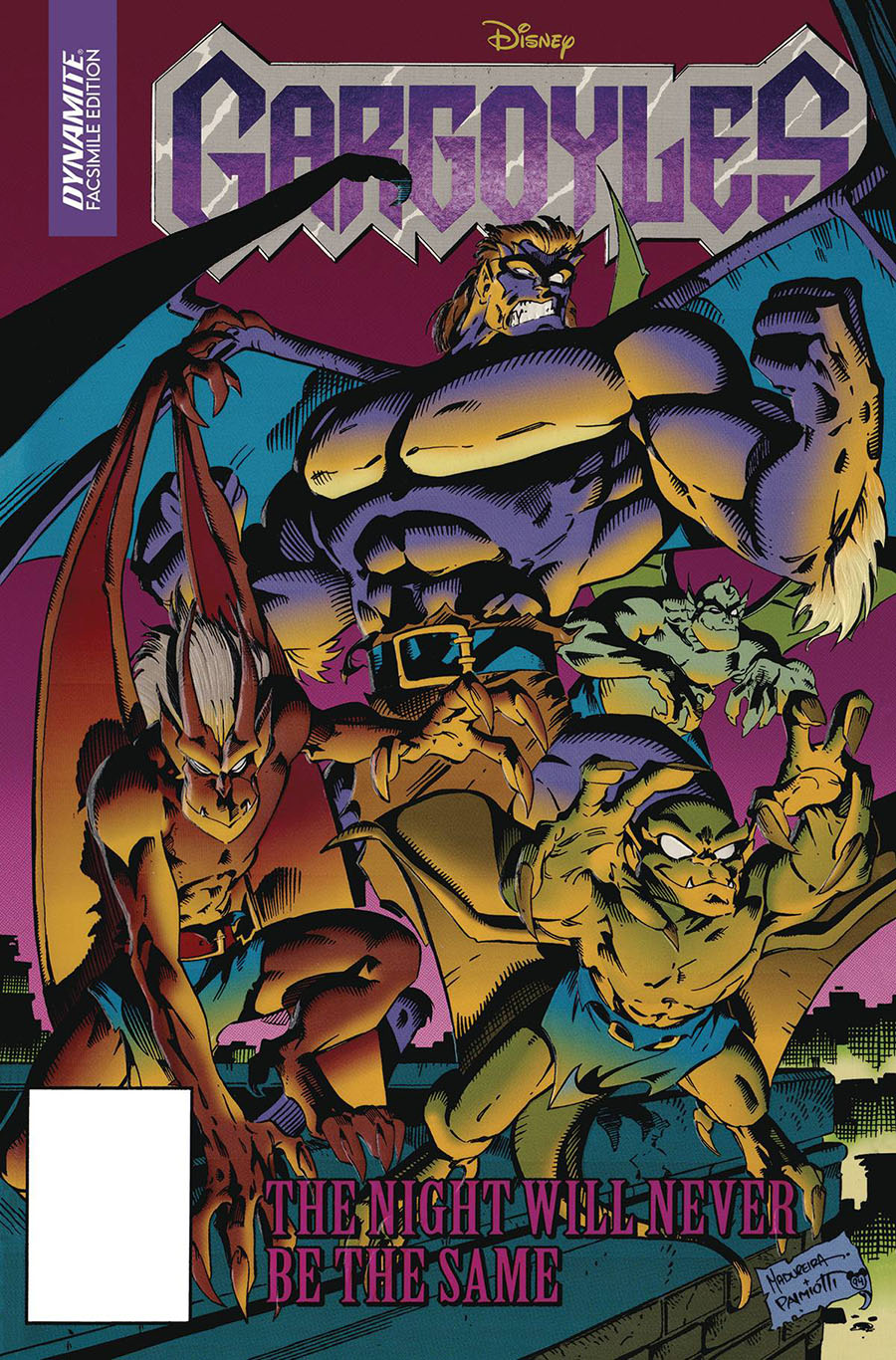 Gargoyles #1 Cover D Facsimile Edition Purple Foil Edition