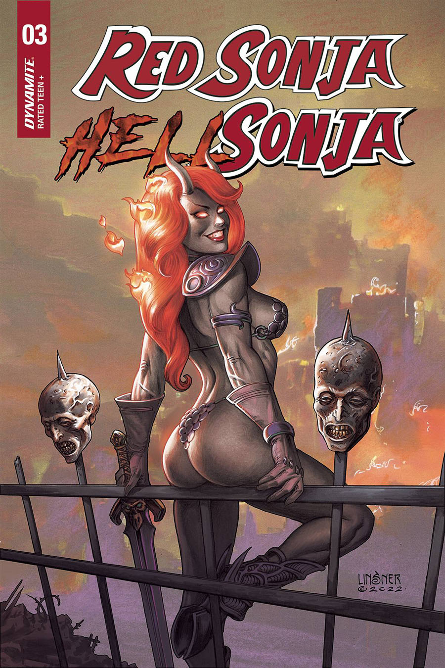Red Sonja Hell Sonja #3 Cover A Regular Joseph Michael Linsner Cover