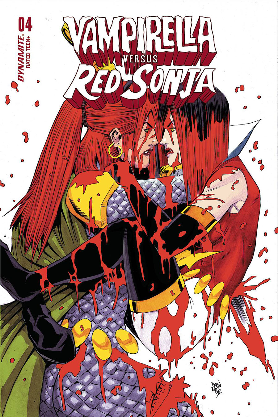 Vampirella vs Red Sonja #4 Cover D Variant Drew Moss Cover