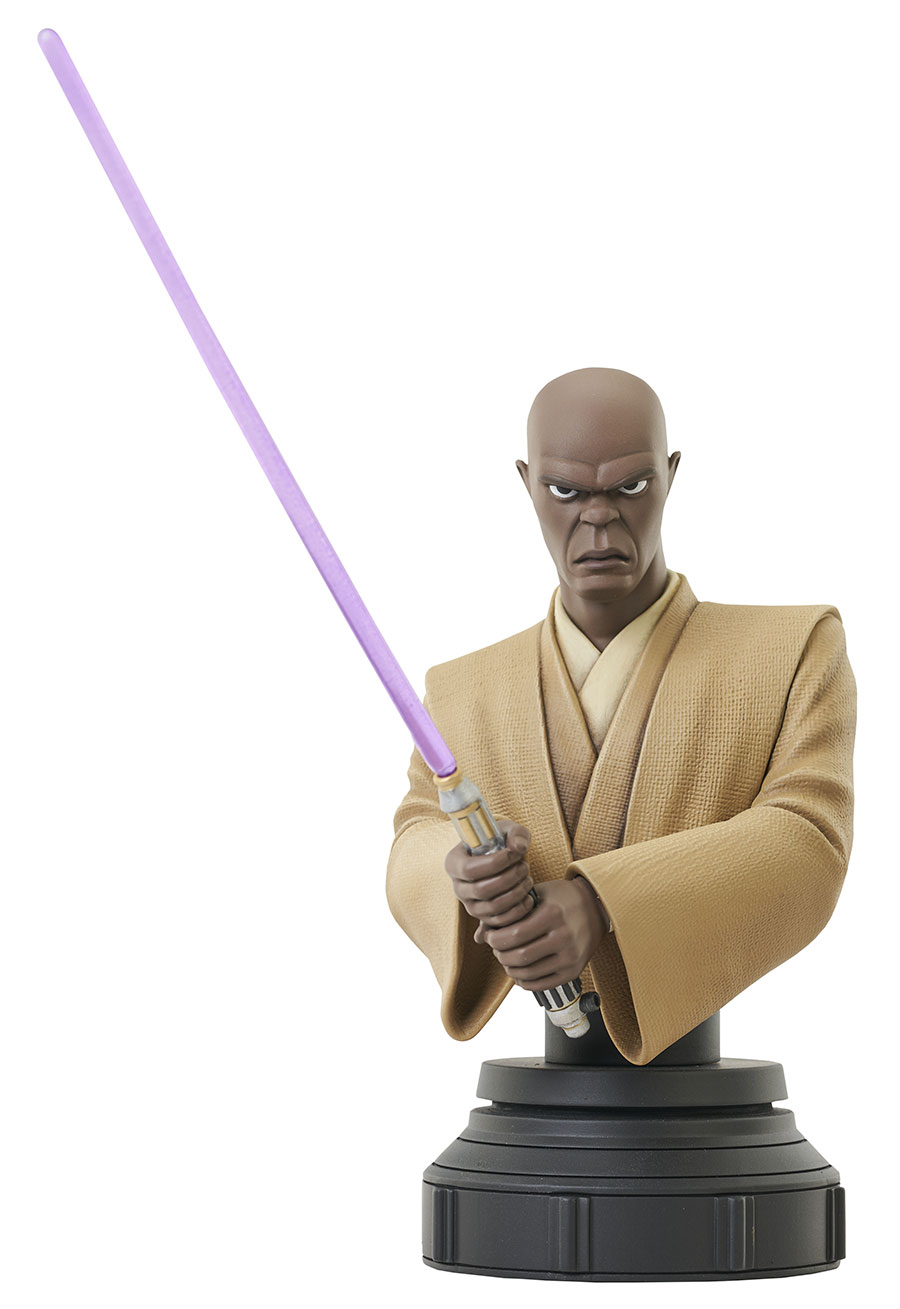 Star Wars Clone Wars Animated Mace Windu 1/7 Scale Mini Bust