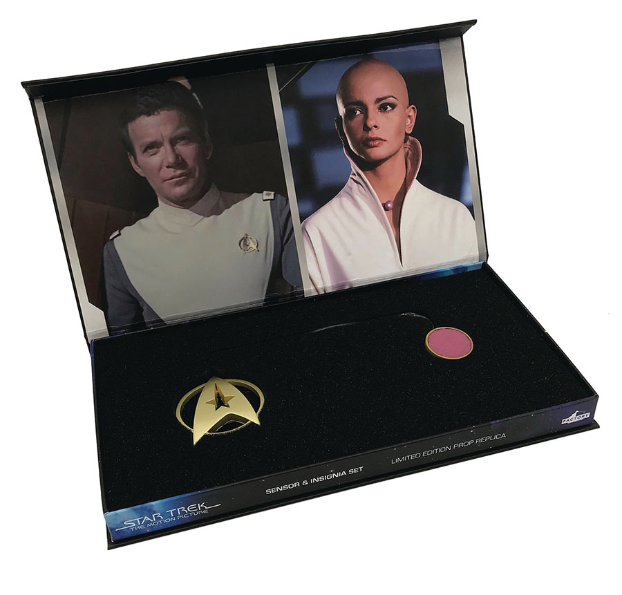 Star Trek Ilia Probe Sensor & Command Insignia Limited Edition Prop Replica Set
