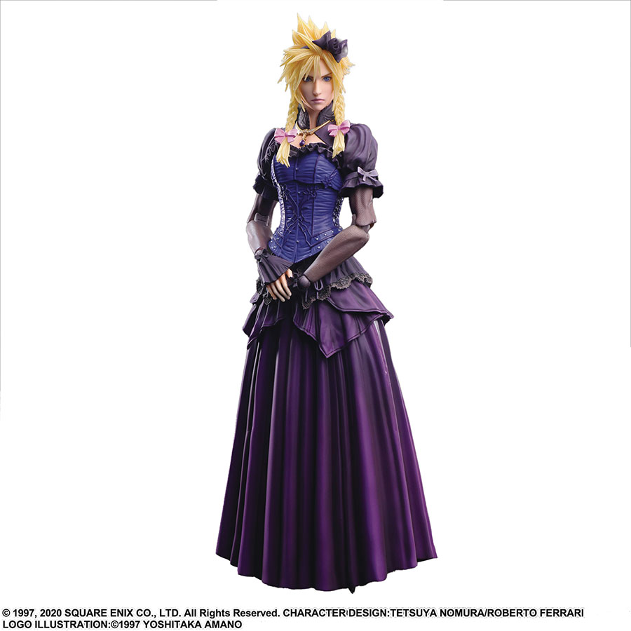 Final Fantasy VII Remake Play Arts Kai Action Figure - Cloud Strife (Dress)