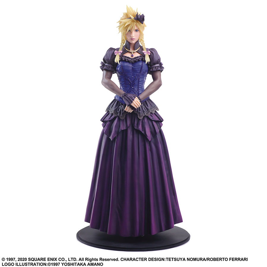 Final Fantasy VII Remake Static Arts Action Figure - Cloud Strife (Dress)