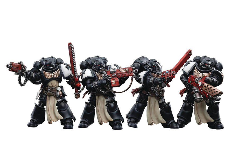 Joytoy Warhammer 40000 Black Templars Primaris Crusader Squad 1/18 Scale Action Figure