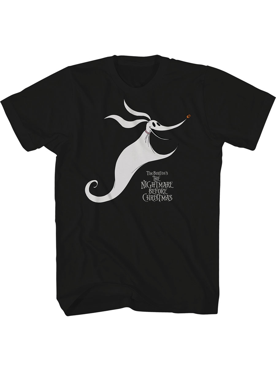 Nightmare Before Christmas Classic Zero Black T Shirt Large nightmare-before-christmas-classic-zero-black-t-shirt-large