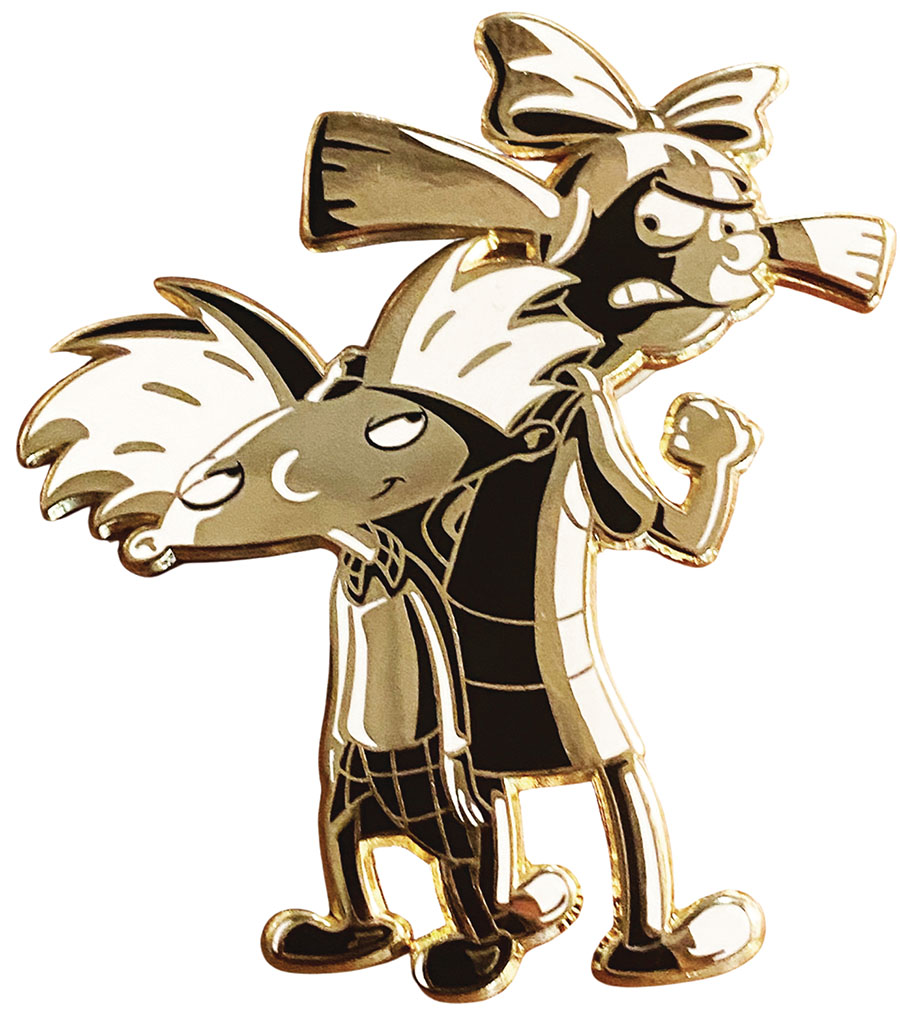 Hey Arnold Zen Monkey Studios 10th Anniversary Arnold & Helga Limited Edition Pin