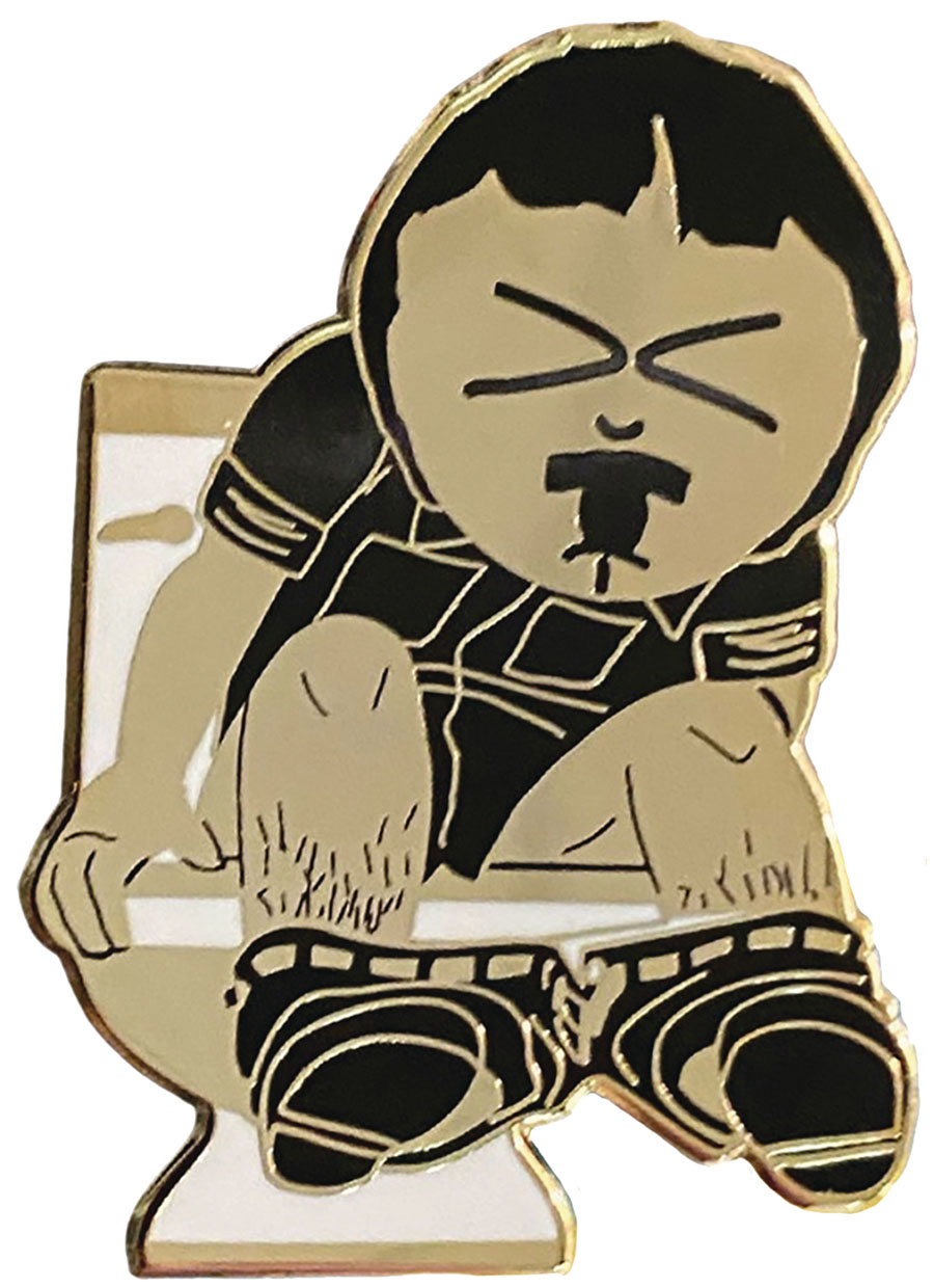 South Park Zen Monkey Studios 10th Anniversary Pooping Randy Pin