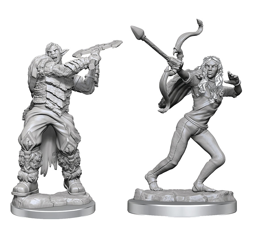 Critical Role Unpainted Miniature - Ashari Stoneguard & Skydancer