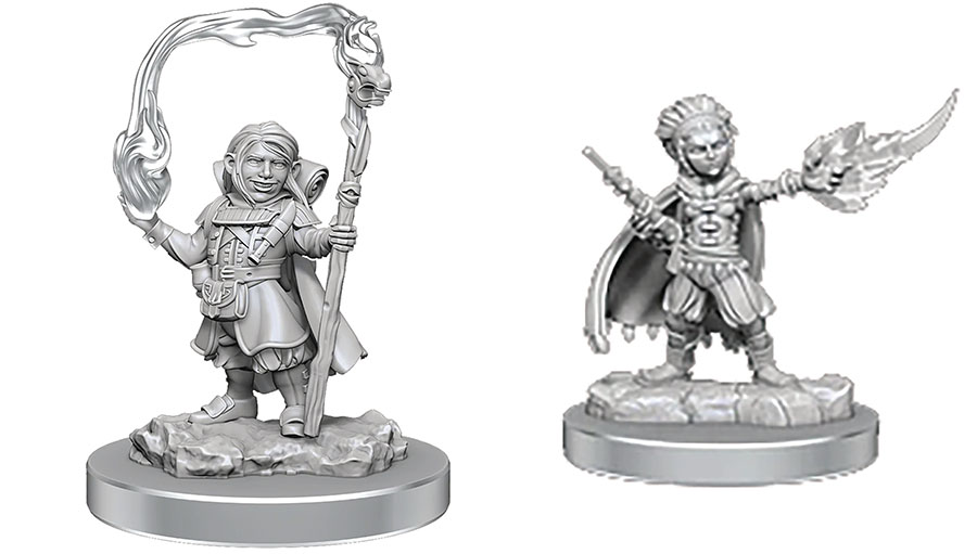 Dungeons & Dragons Nolzurs Marvelous Miniature - Halfling Wizards