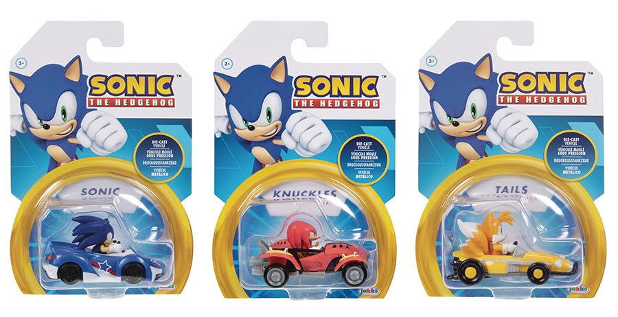 Sonic The Hedgehog 1/64 Scale Die-Cast Vehicle Wave 3 Assortment Case