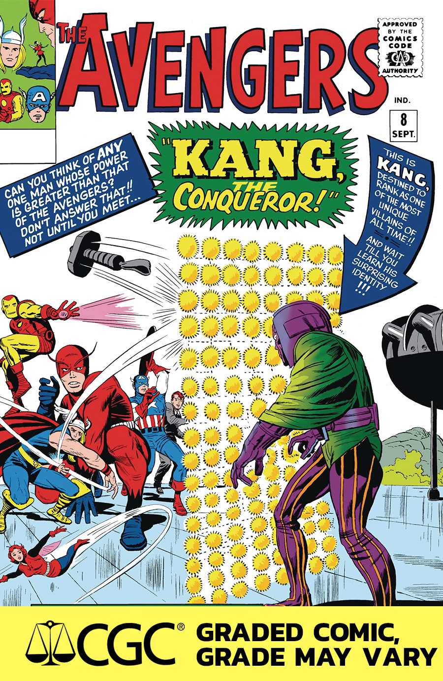 Avengers #8 Cover C Facsimile Edition DF CGC Graded