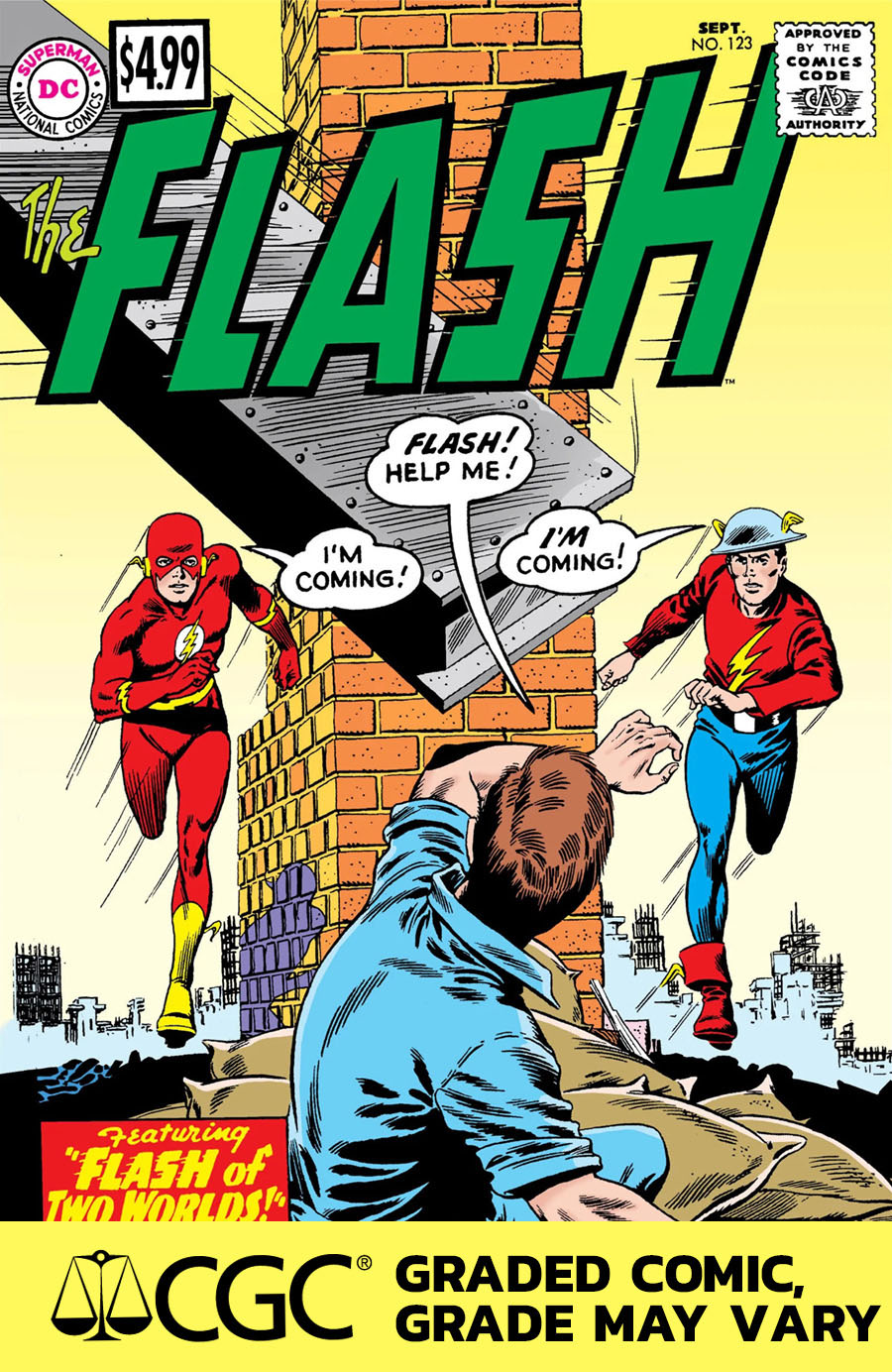 Flash #123 Cover D Facsimile Edition (2023) DF CGC Graded