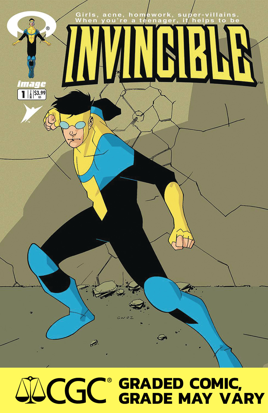 Invincible #1 Cover H Facsimile Edition DF CGC Graded