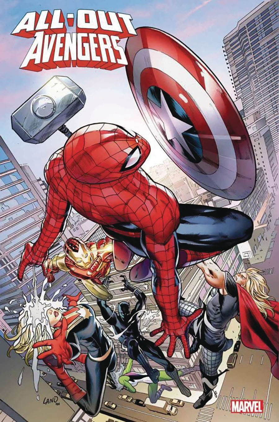 All-Out Avengers #5 Cover D DF Signed By Greg Land