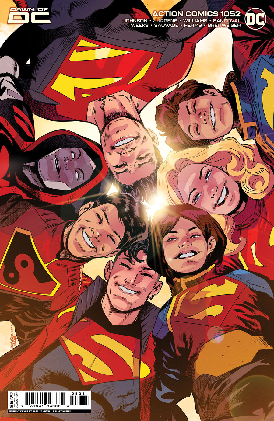 Action Comics Vol 2 #1052 Cover C Variant Rafa Sandoval & Matt Herms Card Stock Cover