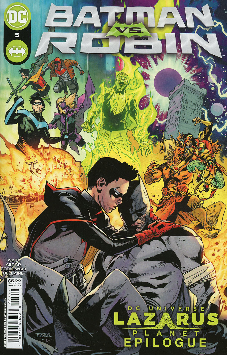 Batman vs Robin #5 Cover A Regular Mahmud Asrar Cover (Lazarus Planet Tie-In)