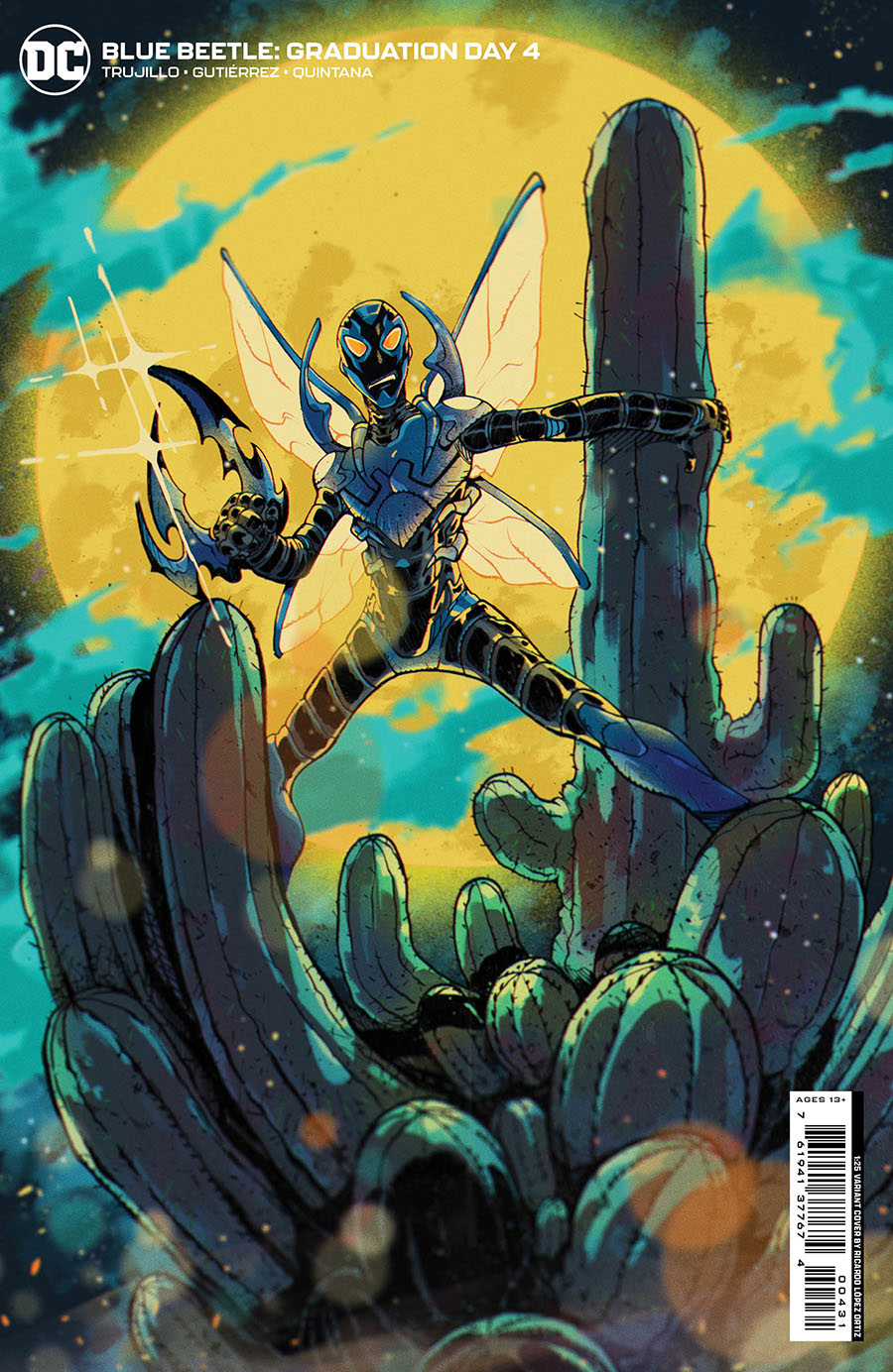 Blue Beetle Graduation Day #4 Cover D Incentive Ricardo Lopez Ortiz Card Stock Variant Cover