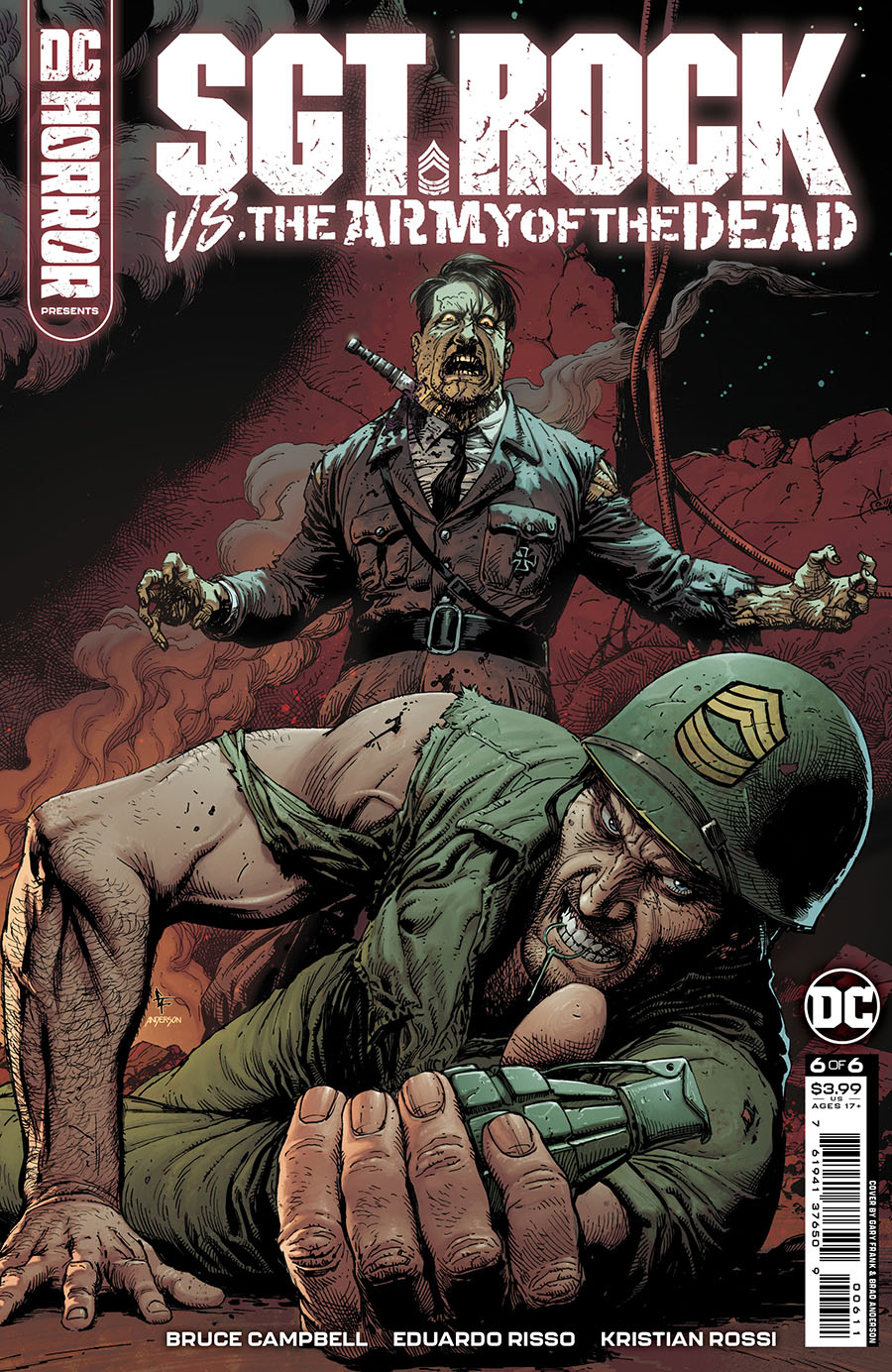 DC Horror Presents Sgt Rock vs The Army Of The Dead #6 Cover A Regular Gary Frank Cover