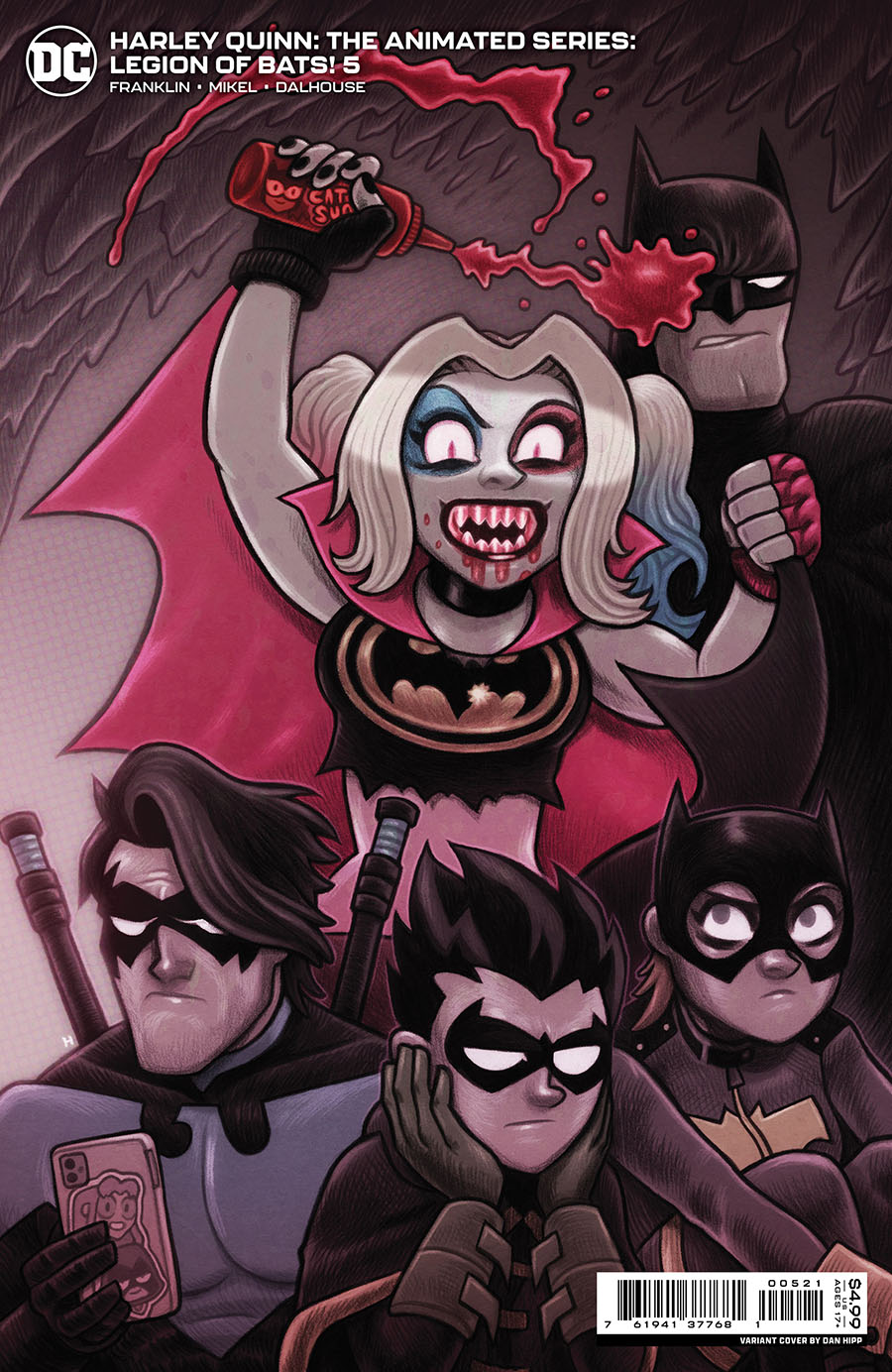 Harley Quinn The Animated Series Legion Of Bats #5 Cover B Variant Dan Hipp Card Stock Cover