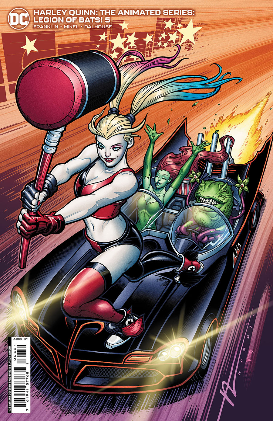 Harley Quinn The Animated Series Legion Of Bats #5 Cover C Incentive Chad Hardin Card Stock Variant Cover