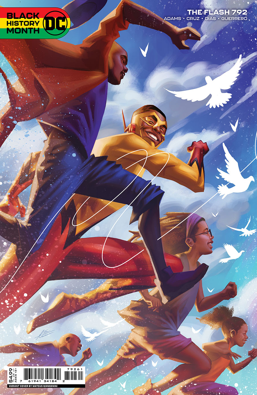 Flash Vol 5 #792 Cover D Variant Mateus Manhanini Black History Month Card Stock Cover (One-Minute War Part 3)