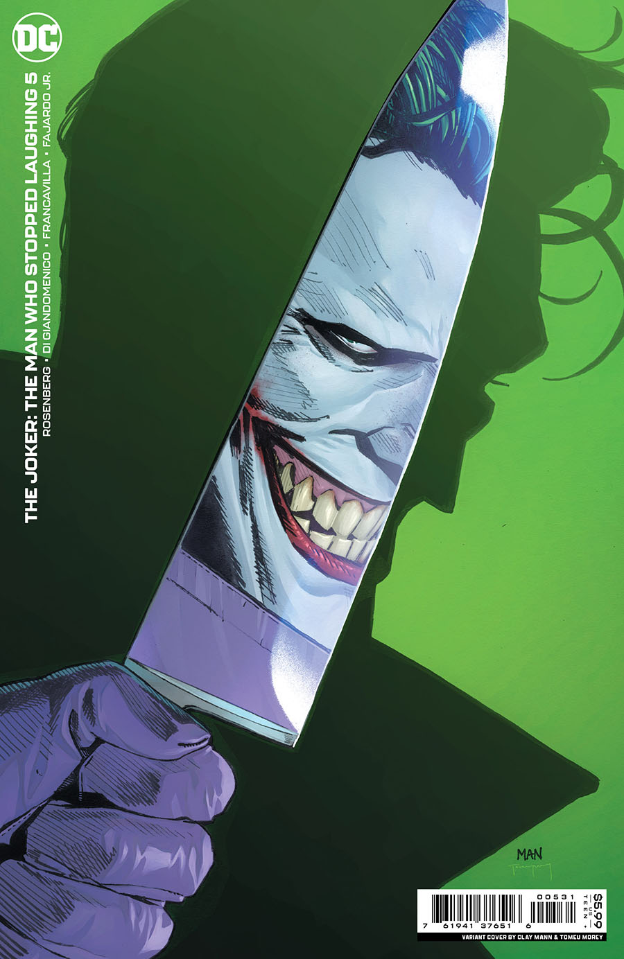 Joker The Man Who Stopped Laughing #5 Cover C Variant Clay Mann Cover