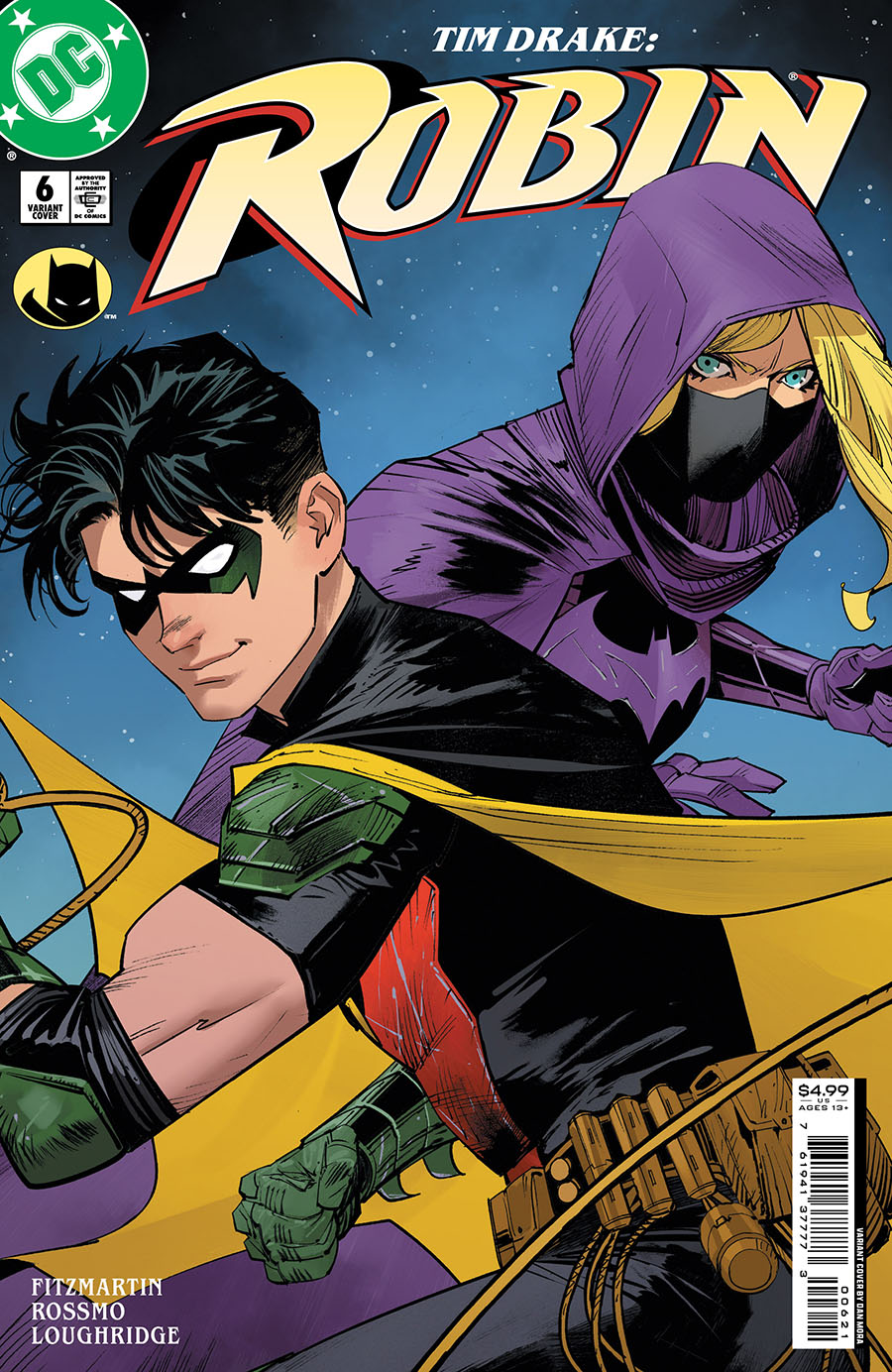 Tim Drake Robin #6 Cover B Variant Dan Mora Card Stock Cover