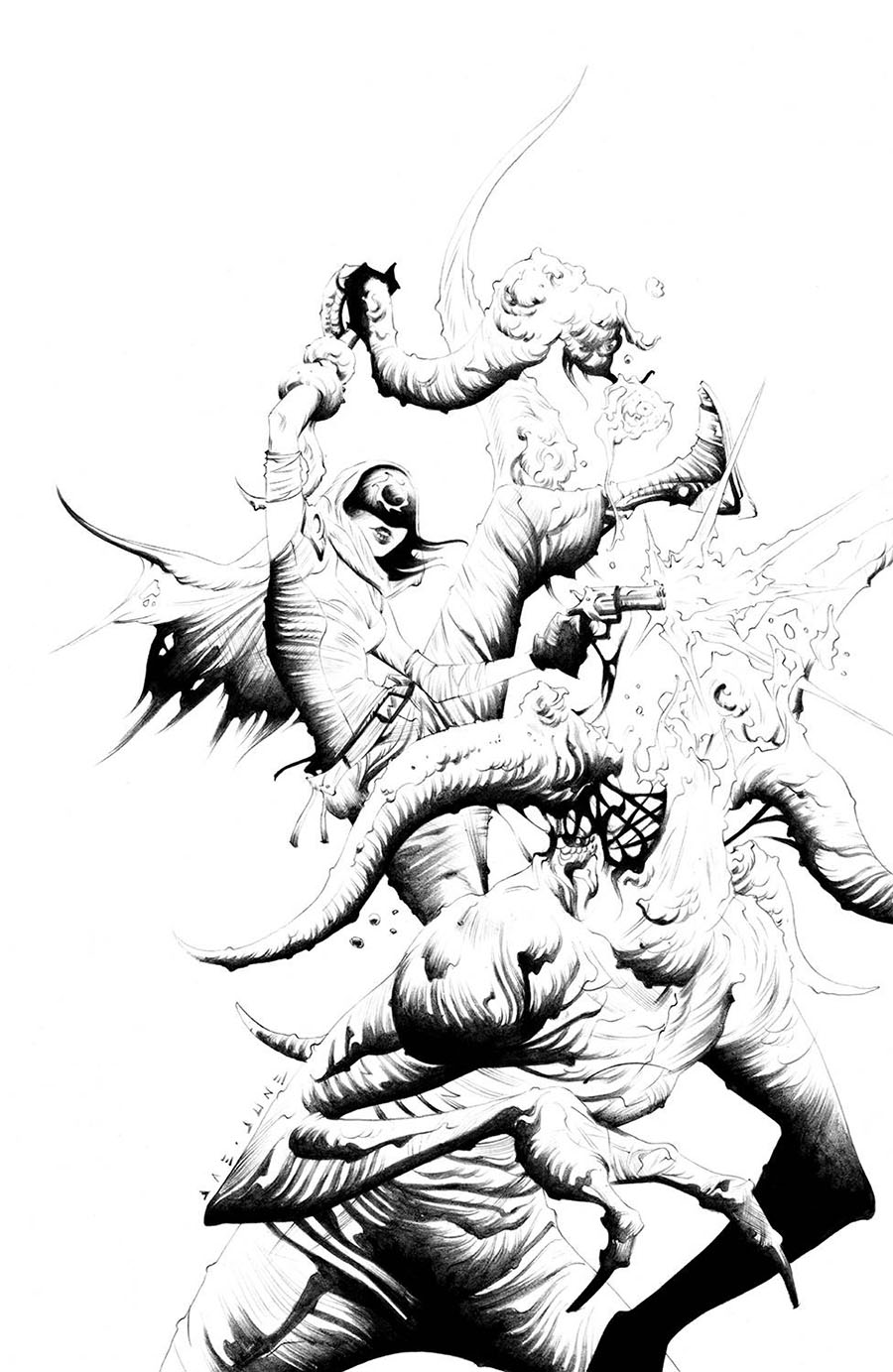 Nocterra #12 Cover E Incentive Jae Lee Black & White Virgin Cover