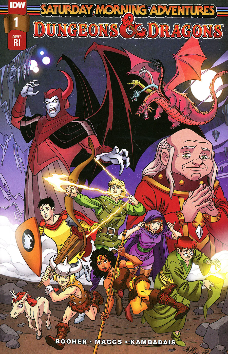 Dungeons & Dragons Saturday Morning Adventures #1 Cover C Incentive Tim Levins Variant Cover