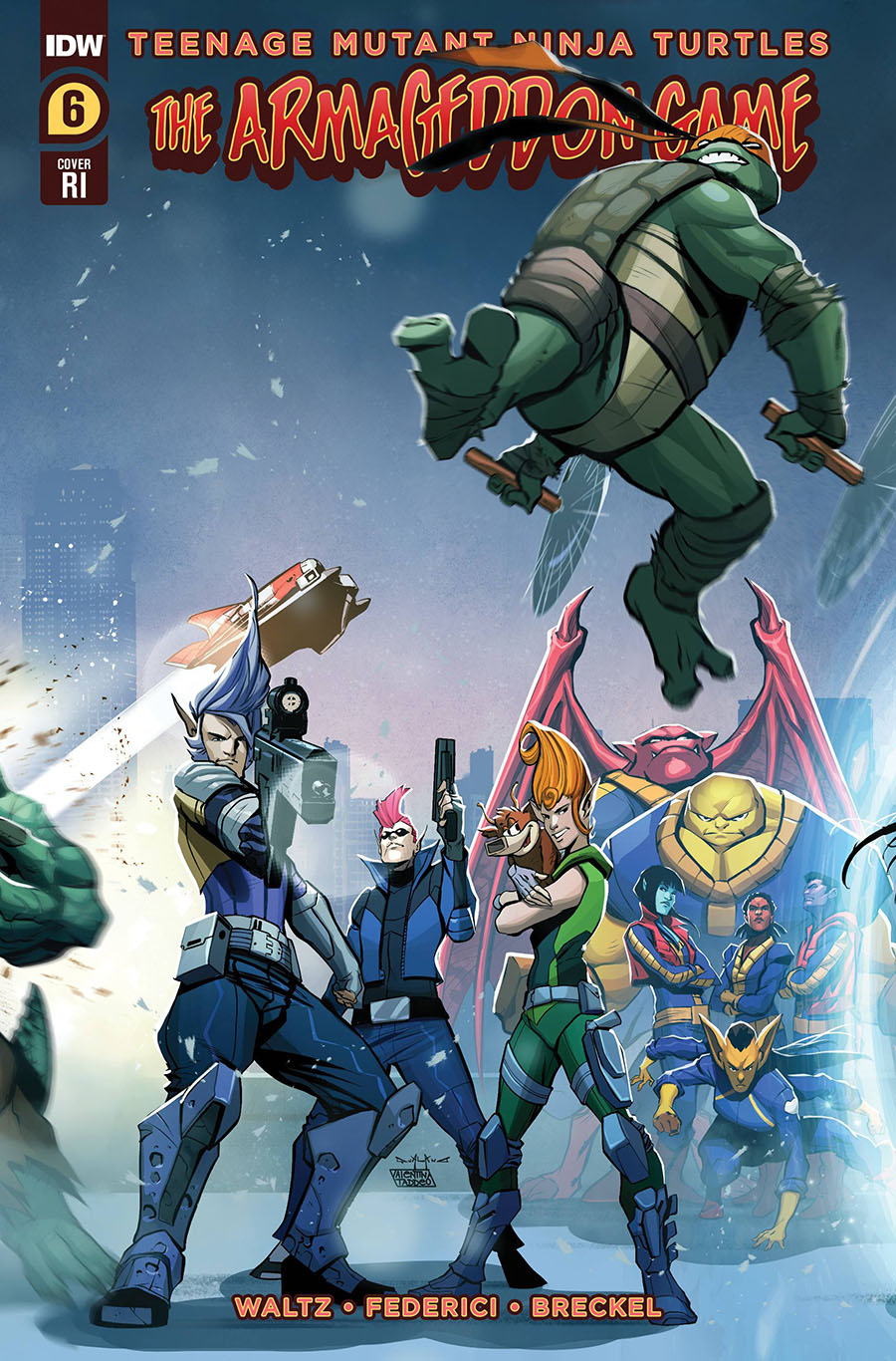 Teenage Mutant Ninja Turtles Armageddon Game #6 Cover D Incentive Pasquale Qualano Variant Cover