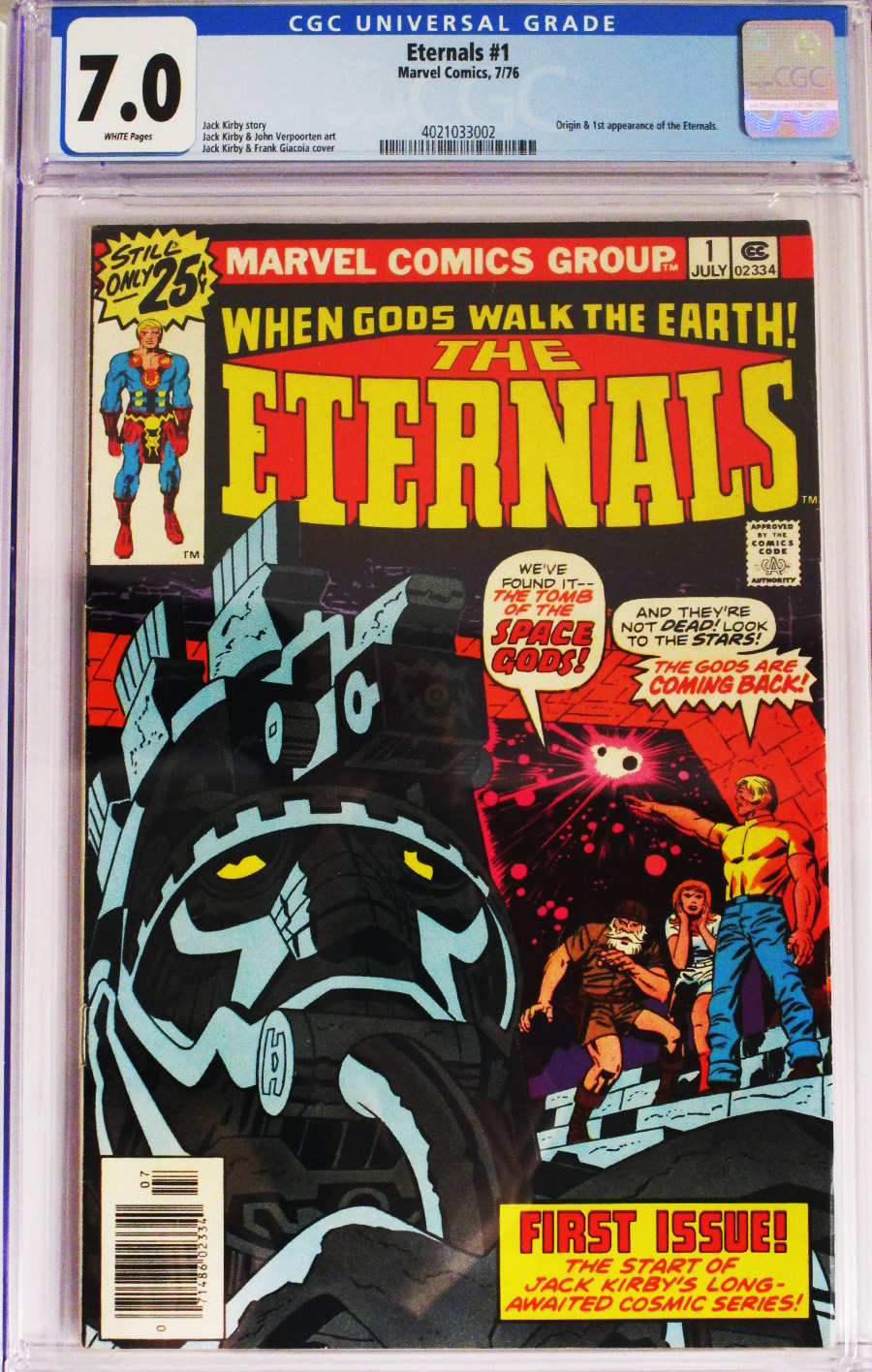 Eternals #1 Cover D Regular 25-Cent Edition CGC 7.0