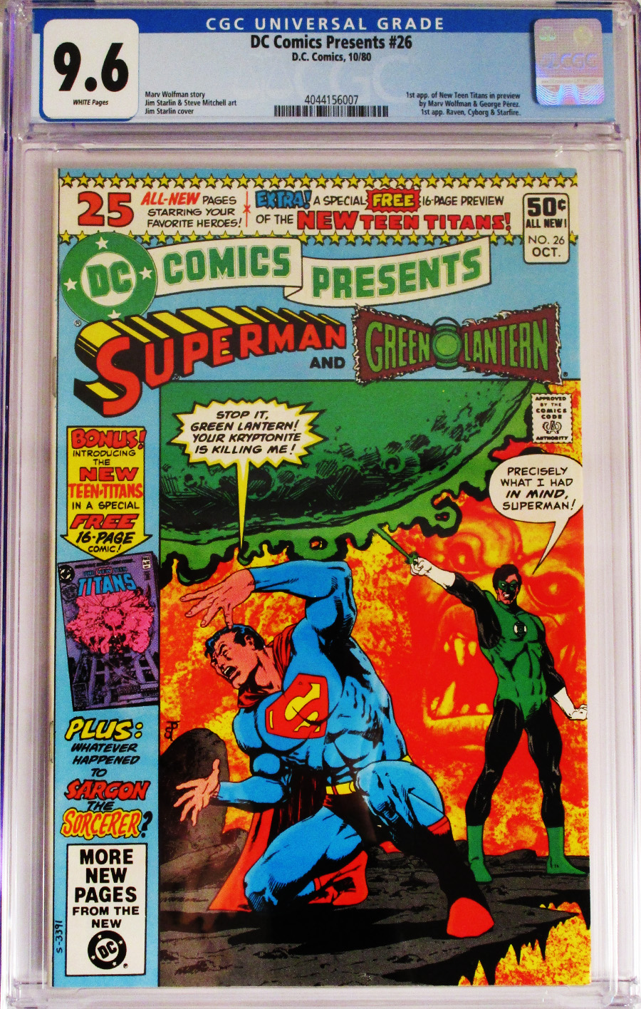 DC Comics Presents #26 Cover B CGC 9.6