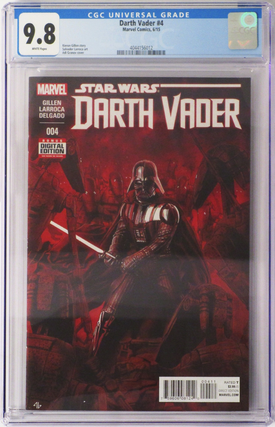 Darth Vader #4 Cover F 1st Ptg Regular Adi Granov Cover CGC 9.8