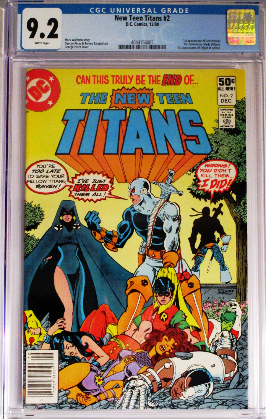 New Teen Titans #2 Cover B CGC 9.2