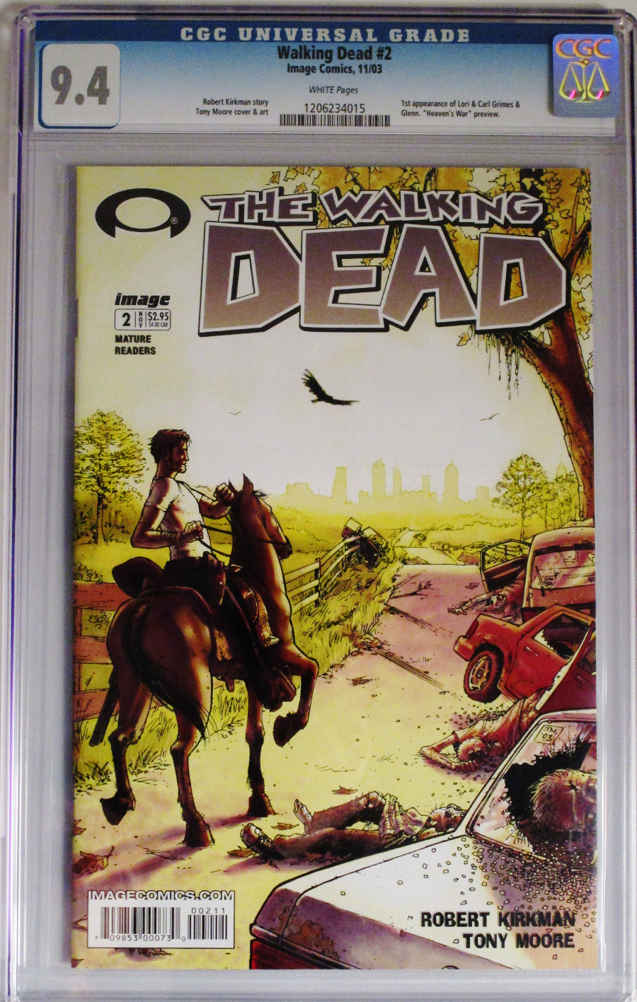 Walking Dead #2 Cover C 1st Ptg CGC 9.4