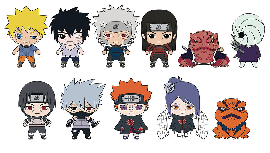 Naruto Shippuden 3D Foam Bag Clip Series 5 Blind Mystery Box