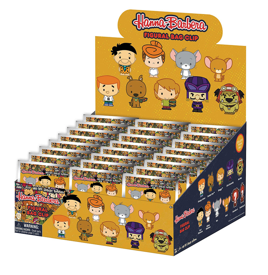 WB Cartoons 3D Foam Bag Clip Blind Mystery Box 24-Piece Display