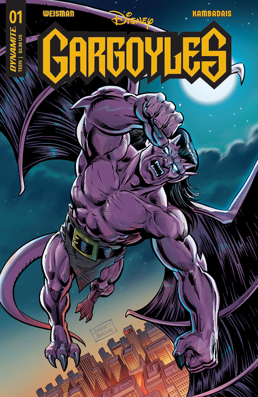 Gargoyles Vol 3 #1  Midtown Exclusive Cover A Dan Jurgens Dressed Variant Cover