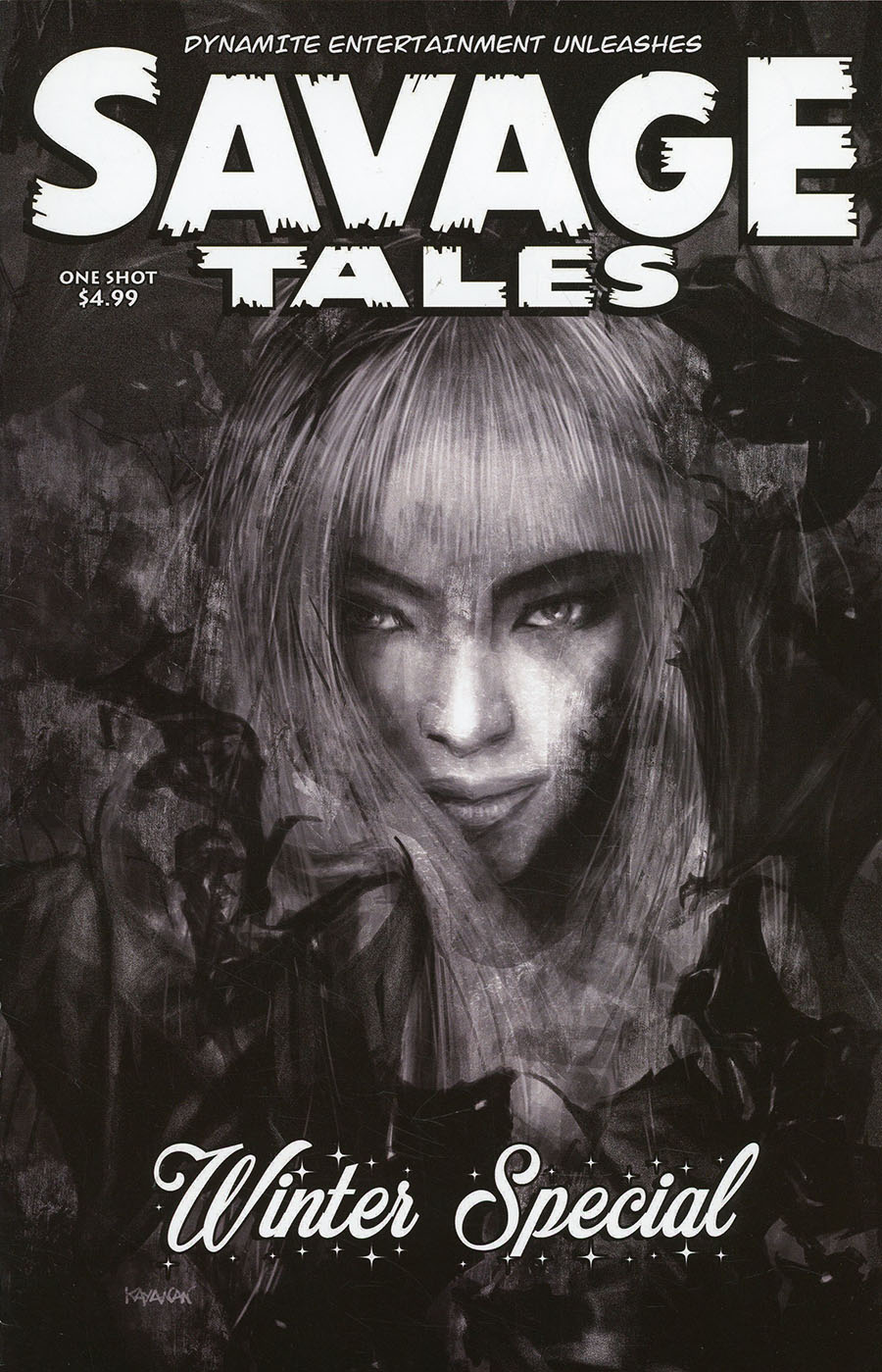 Savage Tales Winter Special #1 (One Shot) Cover I Incentive Rafael Kayanan Black & White Cover
