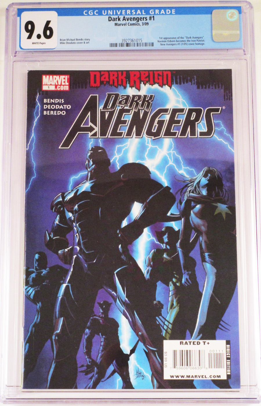 Dark Avengers #1 Cover J 1st Ptg CGC 9.6 Mike Deodato Jr Cover 
