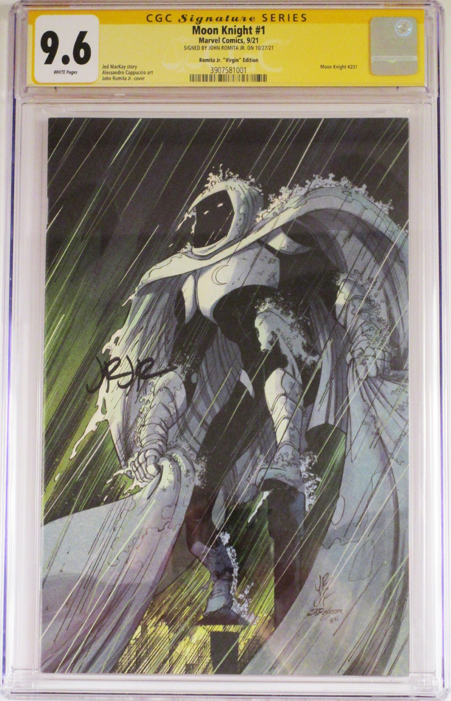 Moon Knight Vol 9 #1 Cover R CGC 9.6 Incentive John Romita Jr Virgin Cover 