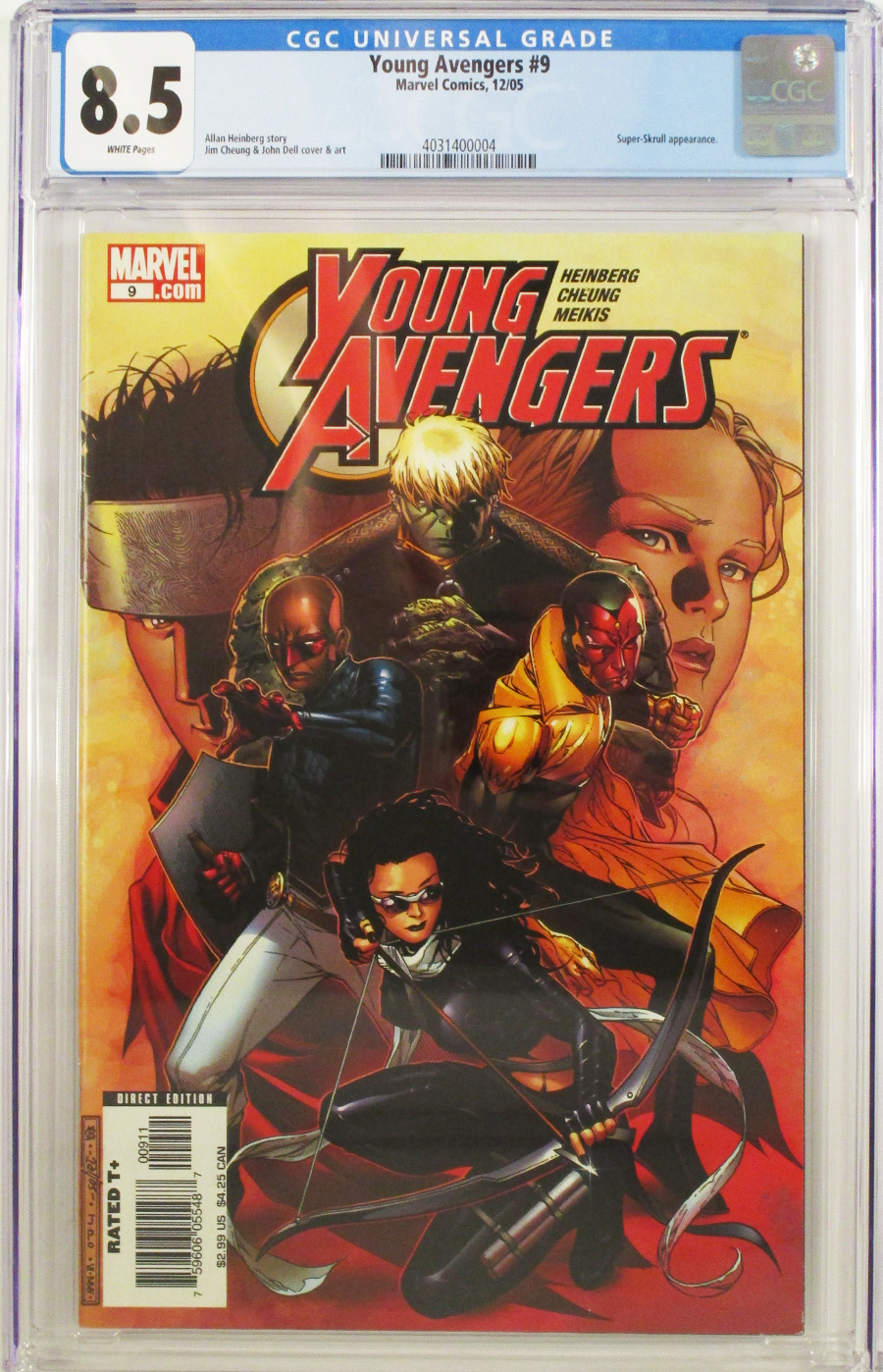 Young Avengers #9 Cover B CGC 8.5