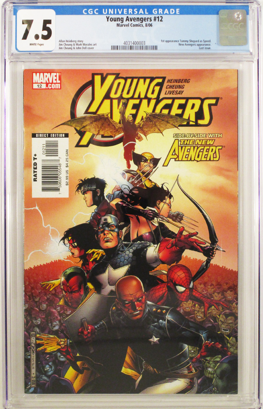 Young Avengers #12 Cover B CGC 7.5