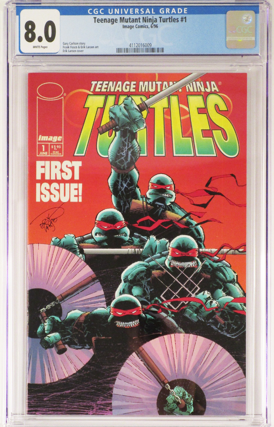 Teenage Mutant Ninja Turtles Vol 3 #1 Cover B CGC 8.0